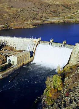 Black Canyon Dam on the Payette River near Boise, Idaho