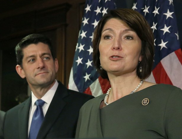 Cathy McMorris Rodgers and Paul Ryan.