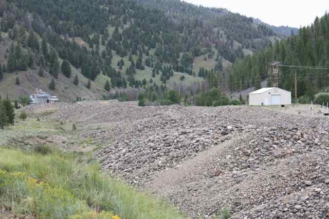 The Yankee Fork of the Salmon River was greatly altered by a dredging operation that literally turned the valley upside down.