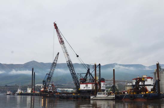 Dredging Clearwater River in 2015. (Credit: USACE Walla Walla)