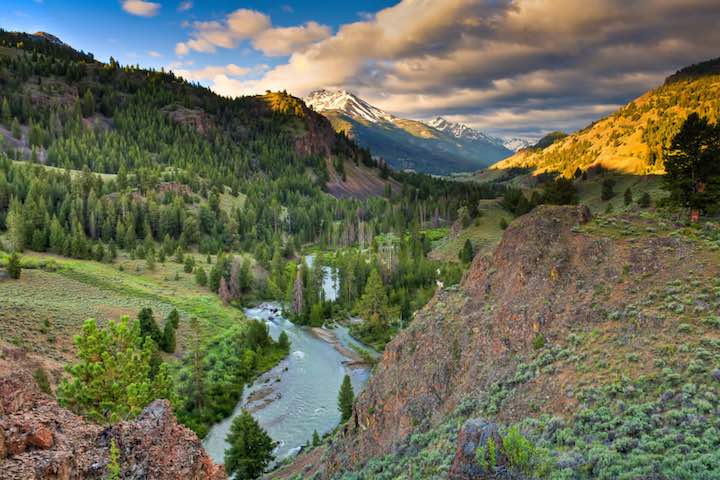 the East Fork of the Salmon River comprises the highest-altitude spawning grounds for salmon and steelhead in the continental United States. The Salmon River is one of the largest rivers in the U.S., and is considered a cradle of life in the greater Columbia River Basin. (The Wilderness Society)