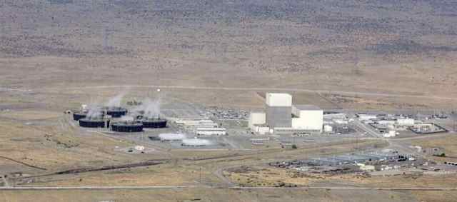 Aerial view of Columbia Generating Site, the Northwest's only nuclear power plant