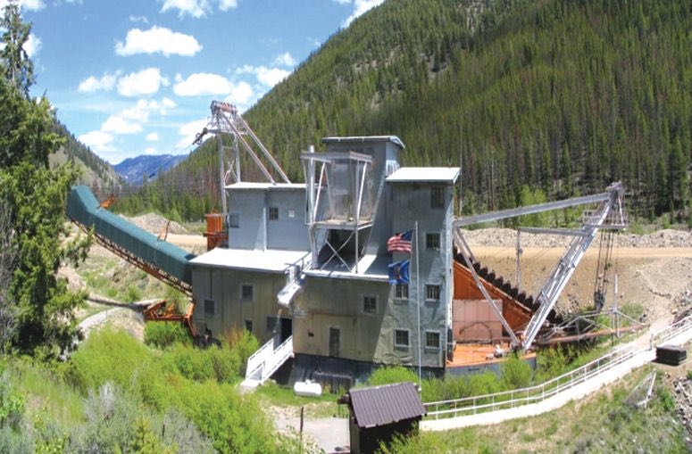 Between 1940 and 1952, the Yankee Fork dredge extracted gold from the riverbed while destroying natural conditions along a 5.4-mile section of the river. (Express File photo)