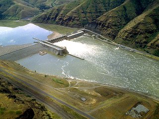 Lower Granite Dam in remote SE Washington, backs up the Lower Snake some forty miles to the Idaho border.