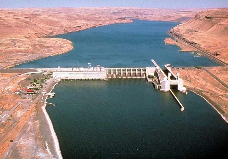 Lower Monumental Dam. It is one of four dams on the lower Snake River targeted by special interests to be breached. (U.S. Army Corps of Engineers)