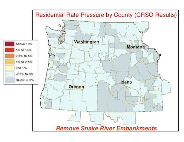 Map: Remove Snake River Embankments and include 680MW of Combined Cycle Combustion Turbines as a 'Replacement Resource Portfolio'.  Note that Idaho's forests will easily compensate for that CO2 production, when salmon increase Idaho's forest acreage by the 1% growth that will arise as salmon return to Idaho.