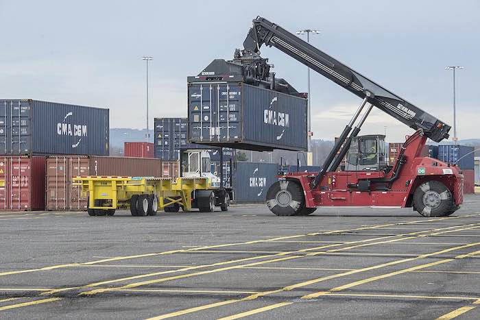 Truck-to-rail operations at the Port of Portland have picked up, but the facility continues to lose money has it faces potential competition from another facility planned in the Willamette Valley.  (Port of Portland photo)