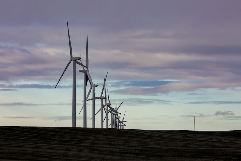 Wind turbines turn at a wind farm. Two large projects are proposed for southern Idaho. (EO Media Group photo)