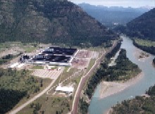 Columbia Falls Aluminum Company along the Columbia River in Montana, downstream of Glacier National Park and Hungry Horse Reservoir