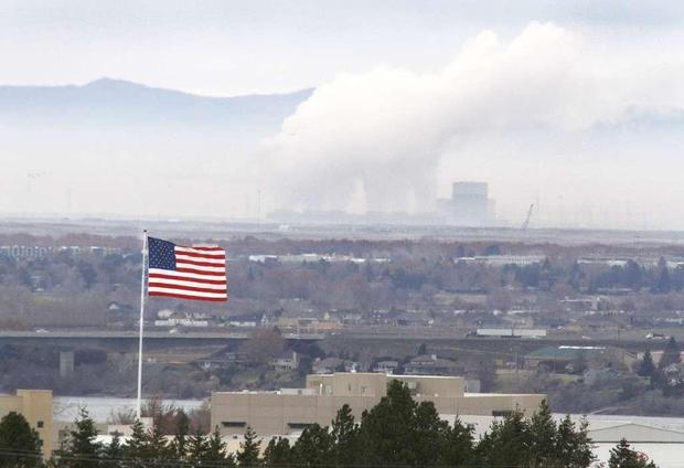 Steam is released from the Columbia Generating Station near Richland.