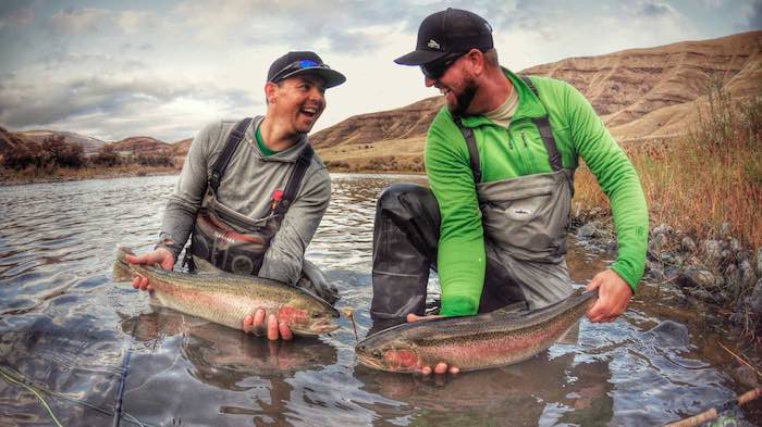 How steelheading looks in good times.  (photo by Brian Chou)