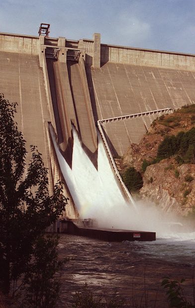 Officials from the U.S. Army Corps of Engineers announced that Dworshak is now ranked at 'low risk of failure' or 4 on a scale of 1 to 5, with 5 being the most safe. (File / The Spokesman-Review)