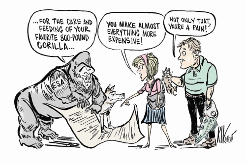 Cartoon by Rik Dalvit