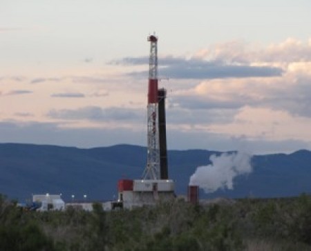 (Graidient Resources photo) Patua Geothermal Project, a large plant located in the desert near Fernley, Nev., the first phase of the $300 million plant will generate up to 60 megawatts (MW) of renewable power.