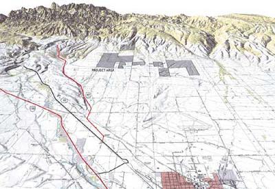 EnXco's proposed wind farm site. (Courtesy of enXco)