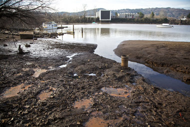 (Jamie Francis) The Swan Island Lagoon is central to the debate about the EPA's assessment of risk from polychlorinated biphenyl (PCB) contamination.