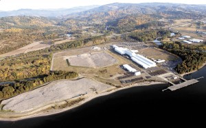 Energy Northwest is planning to build a natural gas-fired plant at the Port of Kalama north of Steelscape. It's proposed location is just to the upper left of a five-sided spread of sand in the center of the picture.