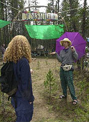 Jesus Kitchen at the Rainbow Family Gathering near Lowman, Idaho