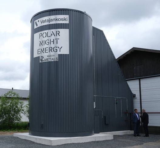 Polar Night Energy’s sand-based thermal storage system. (photo: Polar Night Energy)