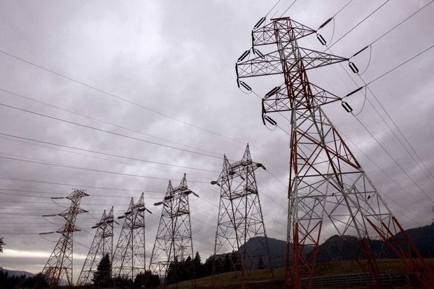 In this 2010 file photo, power lines from Bonneville Dam head in all directions in North Bonneville, Wash. (AP Photo/Don Ryan)