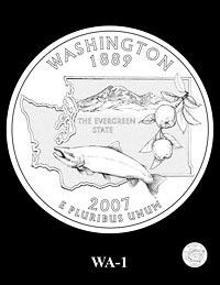 Finalist design for Washington State quarter