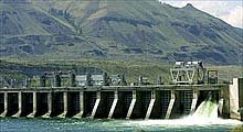 Electricity generated by Rock Island Dam in Chelan County, Wash., helped the county's public utility earn a record $58.2 million in profits last year.